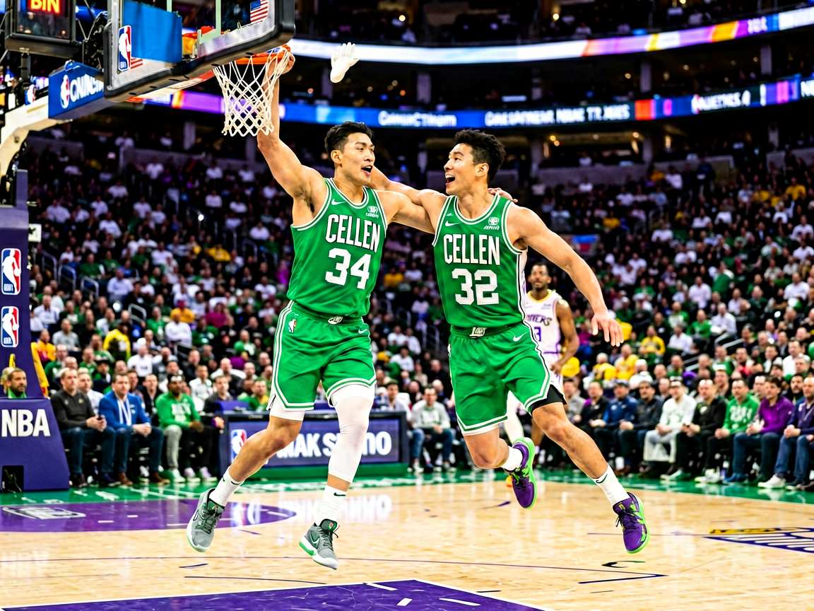 NBA常规赛凯尔特人vs湖人比赛配图